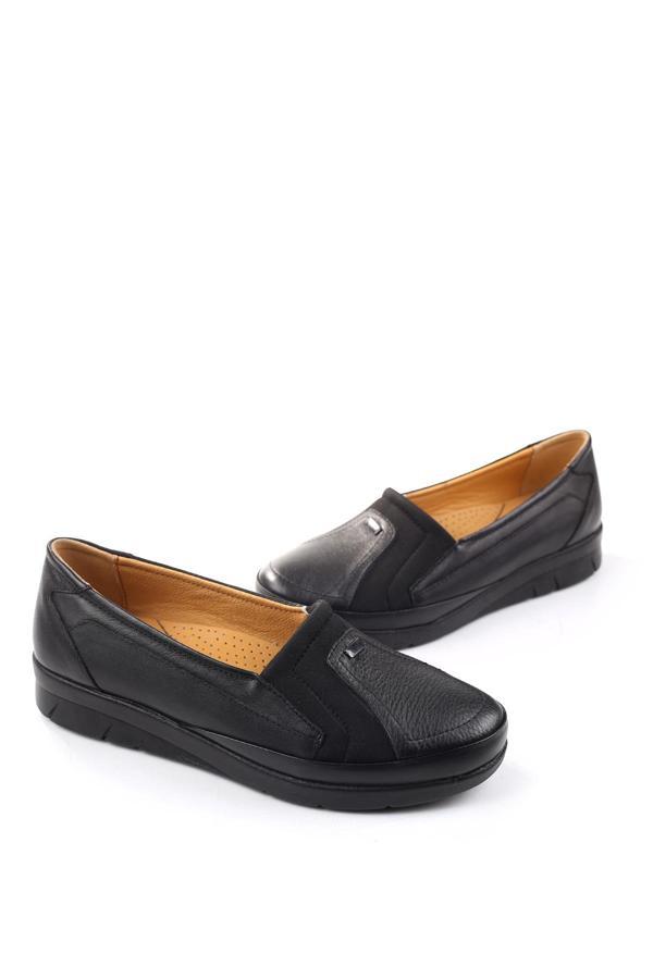 Walkenzo 3770 Kadın Ortopedik Taban Deri Ayakkabı - Image 1