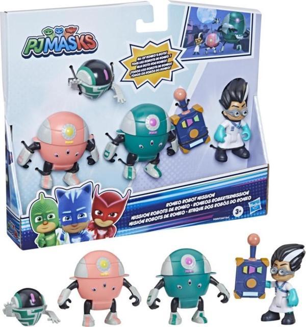 Pj Masks Pj Maskeliler 4 Lü Figür Seti Romeo Robot Görevi F2647 - Image 1