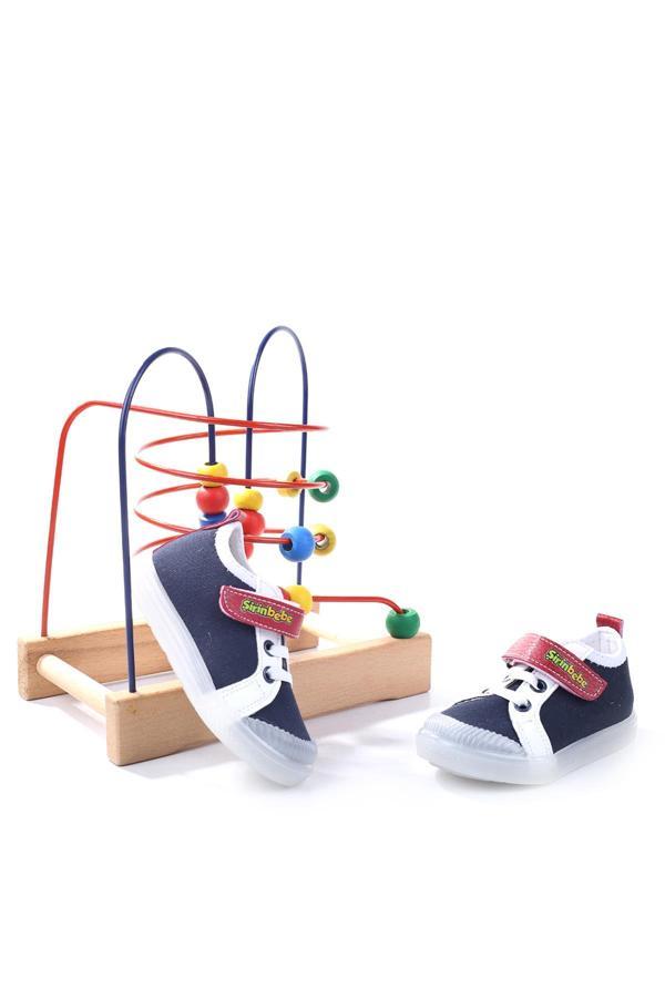Şirin Bebe 3816 Ortopedik Taban Erkek Çocuk Yazlık Keten Ayakkabı - Image 1