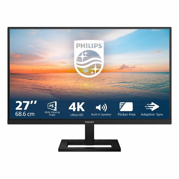 Philips 27E1N1800AE 27" 60Hz 4Ms HDMI+DP HDR UHD Adaptive-Sync IPS Vesa Monitör - Image 1
