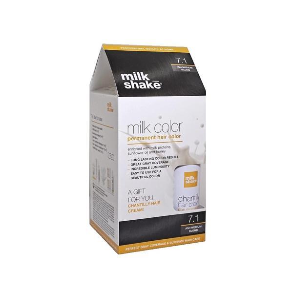 Milk Shake 7.1 Orta Kumral Küllü Saç Boyası + Saç Kremi 50 ml Set - Image 1