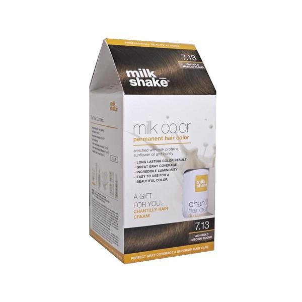 Milk Shake 7.13 Küllü Altın Orta Kumral Saç Boyası + Saç Kremi 50 ml Set - Image 1