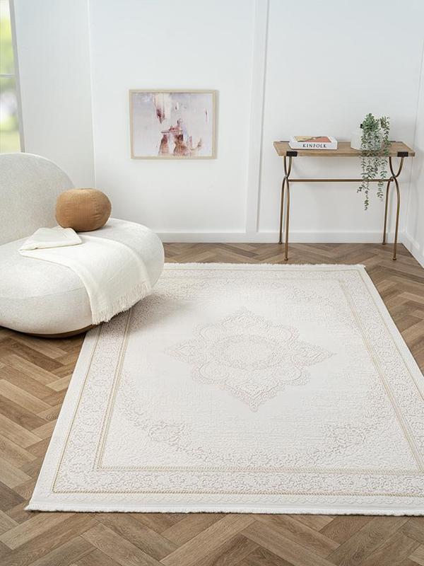 Ottawa Koleksiyonu Triko Akrilik Pamuk Atkı Tabanlı Dokuma Halı OT005A - Image 1