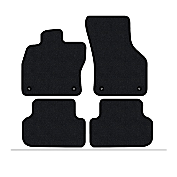 Peugeot 206 CC 2001-2009 Lüks Halı Paspas Seti Siyah - Image 1