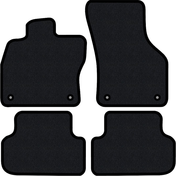 Volvo S40 2005-2014 Lüks Halı Paspas Seti Siyah - Image 1