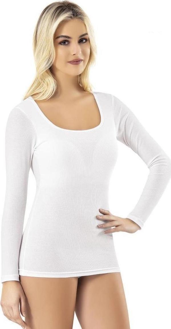 6 Adet Kota Bayan Modal Kaşkorse Kare Yaka Pedli Fanila Body 6655 - Image 1
