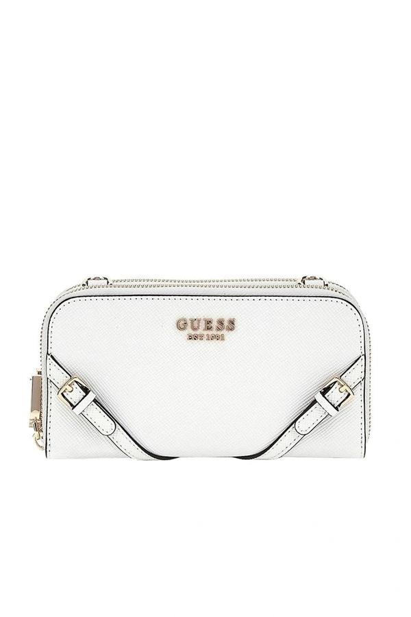 Guess Kadın Beyaz Bramina Çapraz Askılı Organizer Çanta - Image 1