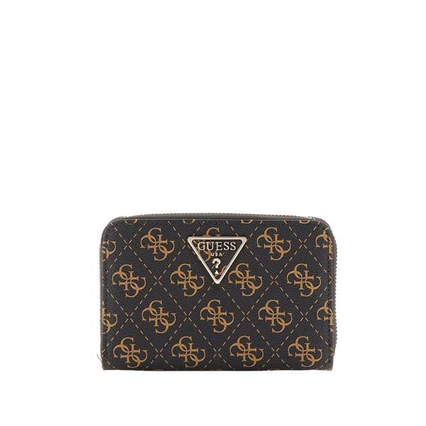 Guess Kadın Bej Laurel Orta Boy Çift Fermuarlı Organizer - Image 1