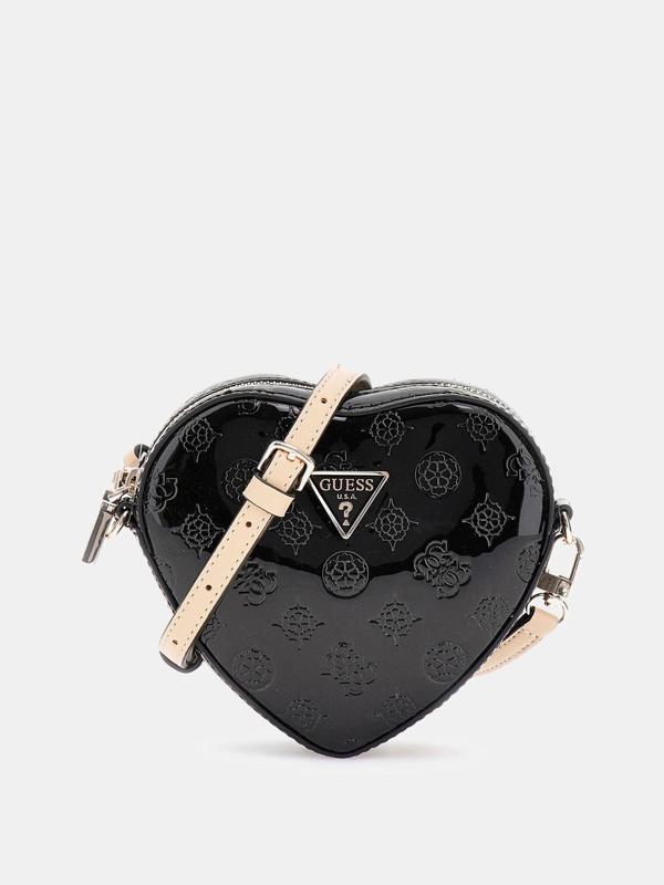 Guess Kadın Bordo Arnela Mini Kalp Çanta - Image 1