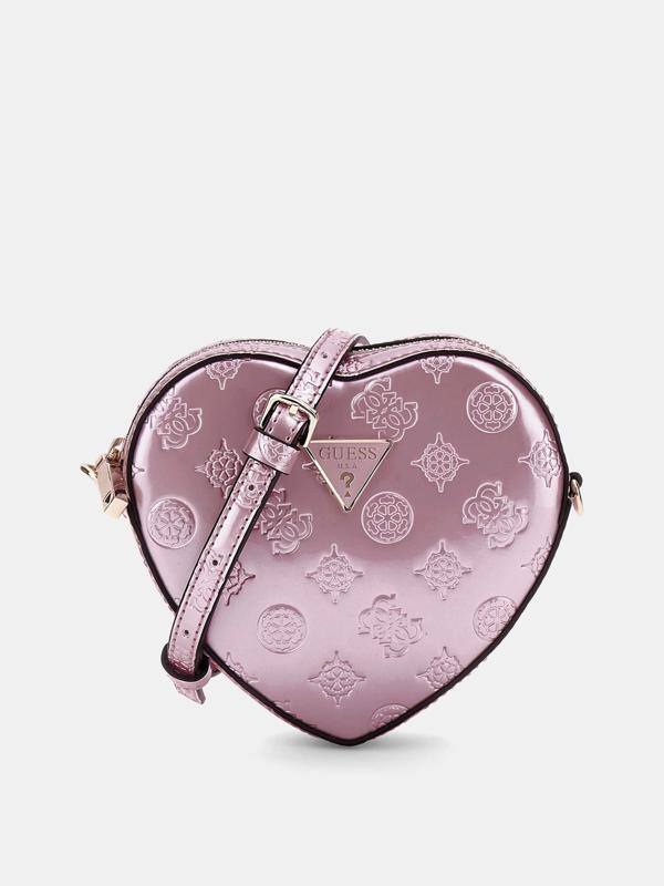 Guess Kadın Pembe Arnela Mini Kalp Çanta - Image 1