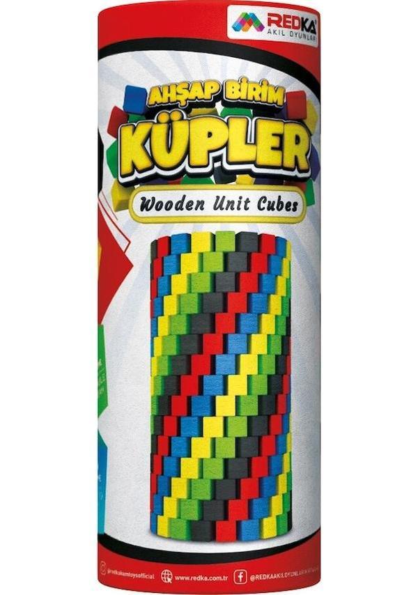 Redka Ahşap Renkli Birim Küpleri 100 Parça Lisanslı Ürün - Image 1