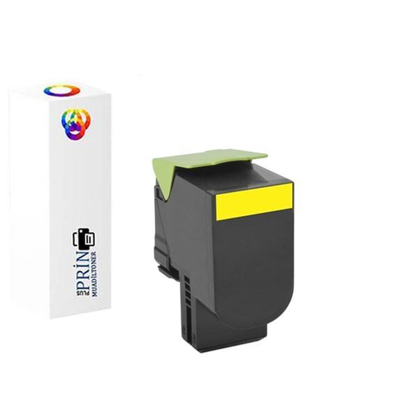 Lexmark 80C8SY0 /Lexmark CX510de Uyumlu Sarı Muadil Toner 2000 Syf - Image 1