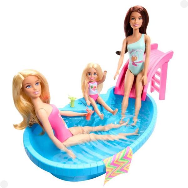 Barbie Bebek Ve Havuz Oyun Seti HRJ74 - Image 1