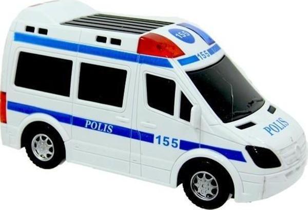 Prestij Oyuncak Sesli Işıklı Hareketli Çarp Dön 112 Polis İmdat Araç Oyuncak Polis Minibüs 155 - Image 1