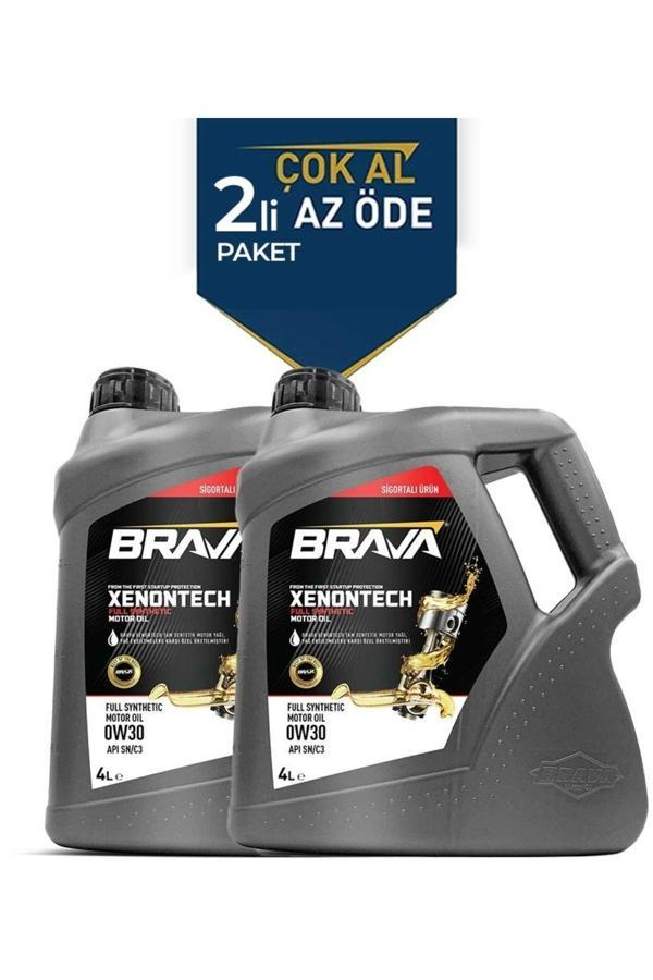 Brava Xenontech Full Sentetik 0W30 2X 4 Lt Motor Yağı - Image 1