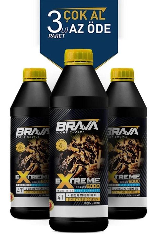 Brava Extreme 6000 4T 5W40 3X 1 Lt Motor Yağı - Image 1