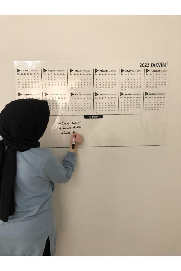 Tutunabilir Kağıt 2025 Yıllık Planlayıcı Annualy Planner Akıllı Kağıt Tahta Yazı Tahtası Kalemi 100X56 Cm Model 2 - Image 1