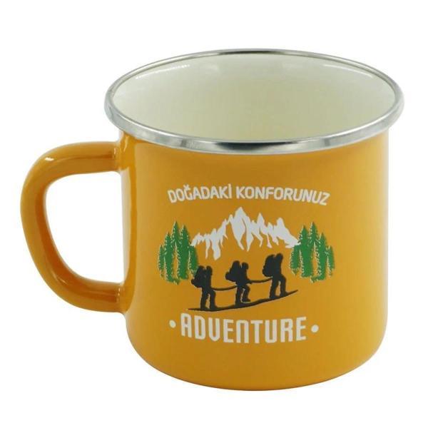 Orcamp Retro Emaye Kupa Bardak 330 cc [Adventure] SARI - Image 1