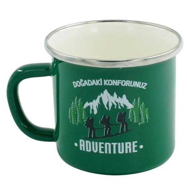 Orcamp Retro Emaye Kupa Bardak 330 cc [Adventure] YEŞİL - Image 1