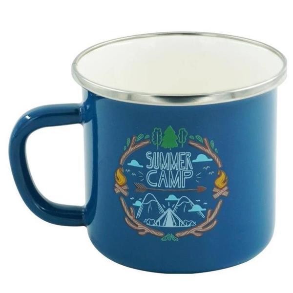 Orcamp Retro Emaye Kupa Bardak 330 cc [Summer Camp] MAVİ - Image 1