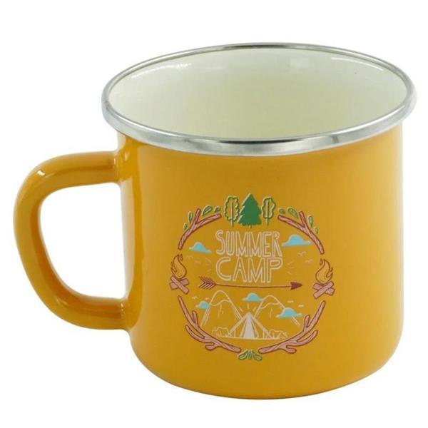 Orcamp Retro Emaye Kupa Bardak 330 cc [Summer Camp] SARI - Image 1