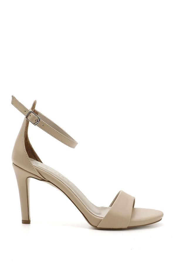 Kadın  Bilekten Bağlı Platformlu İnce Topuklu Sandalet - Image 1