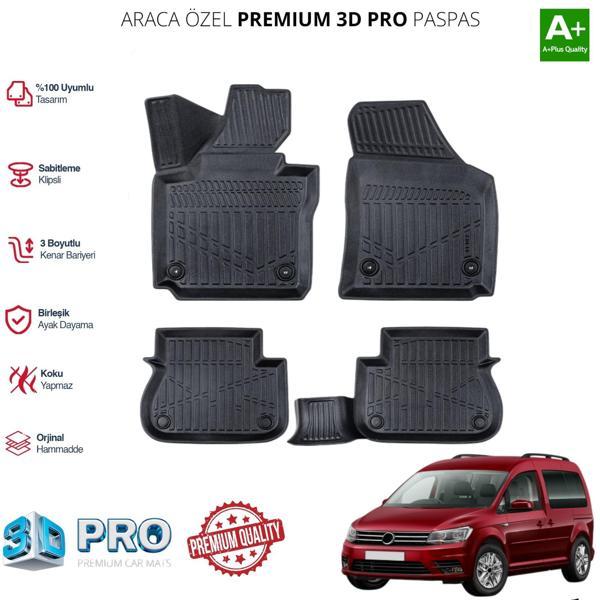 CADDY ARACA ÖZEL 3D PASPAS 2015 2016 2017 2018 2019 2020 - Image 1
