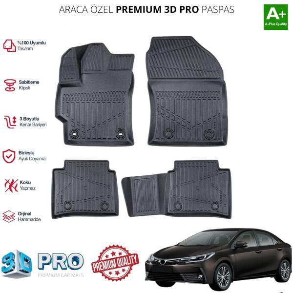 TOYOTA COROLLA ARACA ÖZEL 3D PASPAS 2021 2022 2023 2024 2025 - Image 1