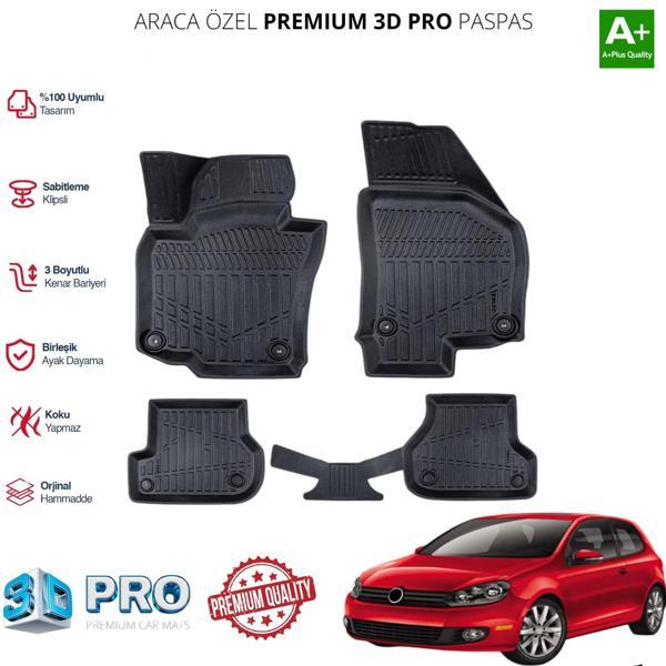 GOLF 6 ARACA ÖZEL 3D PASPAS 2008 2009 2010 2011 2012 - Image 1