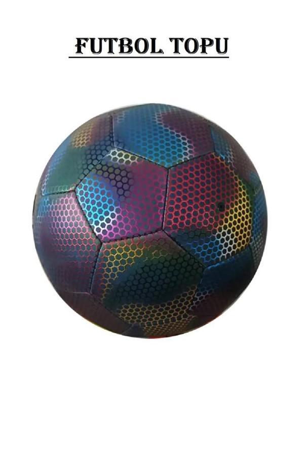 Kapris Fosfor Desenli Dikişli Futbol Topu X733 - Image 1