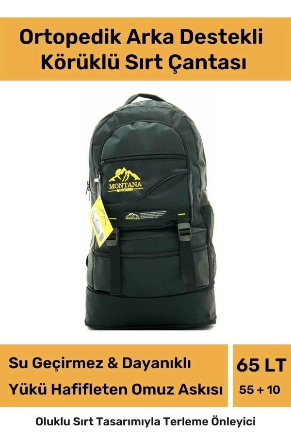 Ortopedik Su Geçirmez Konfor Modeli Fermuarlı Büyük Boy Çok Gözlü Bölmeli Kamp Outdoor Sırt Çantası - Image 1