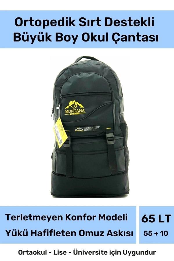 Özel Büyük Boy Ortopedik Terletmeyen Konfor Modeli Çok Gözlü Bölmeli Lise Ortaokul Okul Sırt Çantası - Image 1