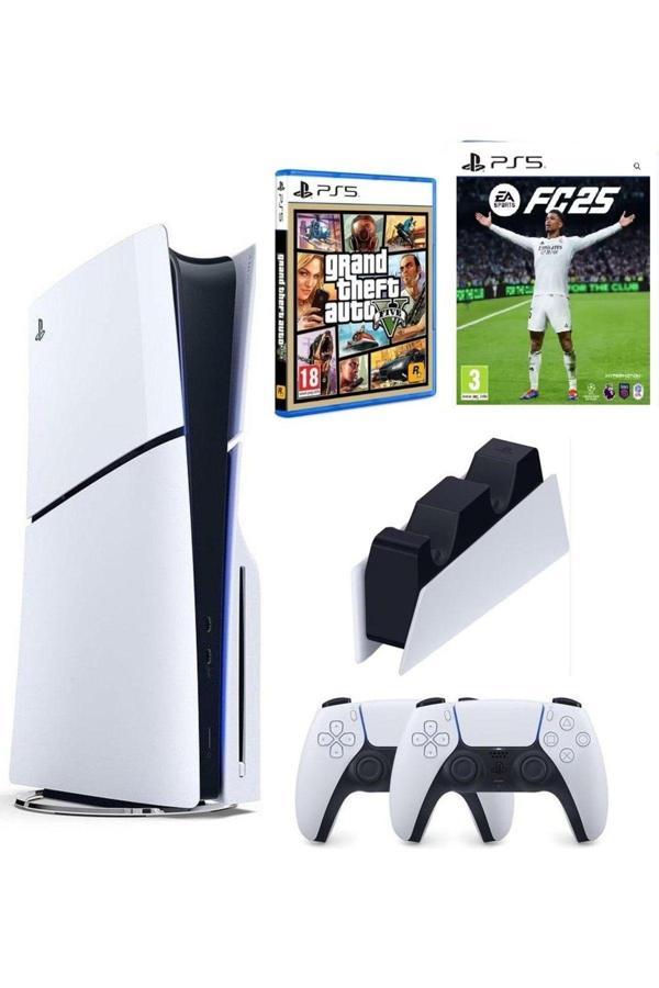 Sony Playstation 5 Slim 2.Kol Dualsense Şarj Istasyonu Ps5 Gta 5 Ps5 Fc25 - Image 1