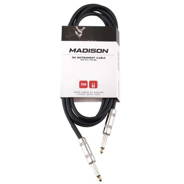 Madison MIC002 Enstrüman Kablosu - Siyah (3m) - Image 1