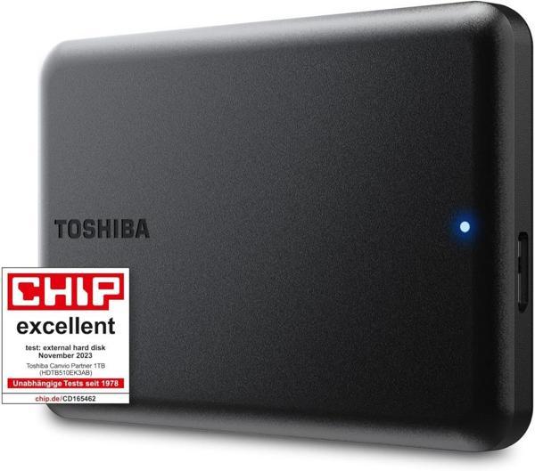 Toshiba Canvio Partner 1tb 2.5 USB 3.2 Taşınabilir Harddisk (HDTB510EK3AB) - Image 1