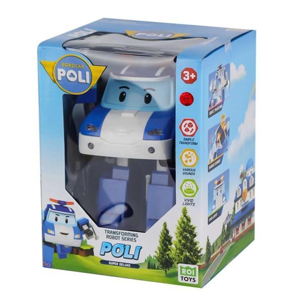 POLI MRT-685 Sesli ve Işıklı Robocar Poli Büyük Transforming Robot Poli - Image 1