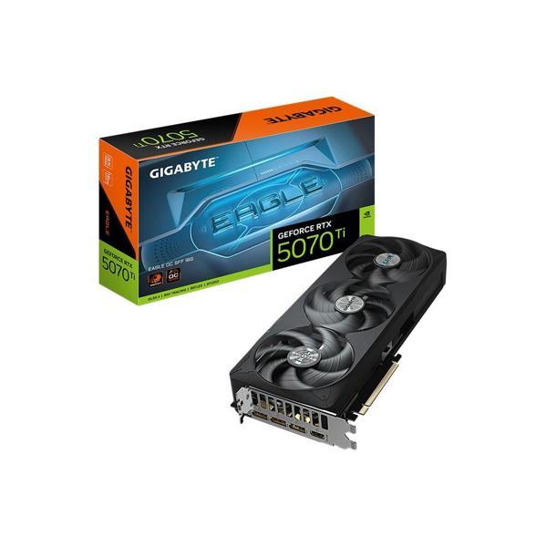 GIGABYTE GeForce RTX 5070 Ti EAGLE OC SFF 16G GDDR7 RGB 16GB 256Bit DLSS 4 NVIDIA GV-N507TEAGLE OC-16GD Ekran Kartı - Image 1