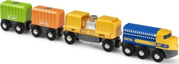 Brio 3 Vagonlu Oyuncak Kar-go Treni 33982  - Image 1