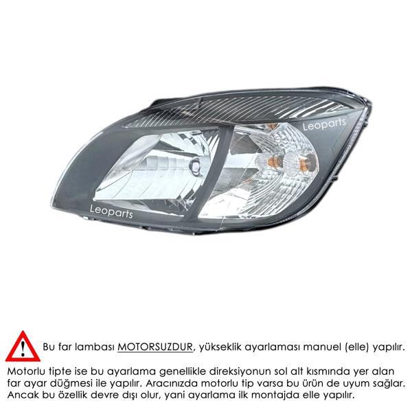 LEOPARTS Kia Rio Far Lambası Sol (Elektrikli / Motorsuz) 2009-2011 92101-1G630 - Image 1