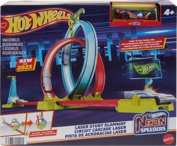 Hot Wheels Neon Yarışlar Çifte Çemberde Yarış Seti HPC05 - Image 1