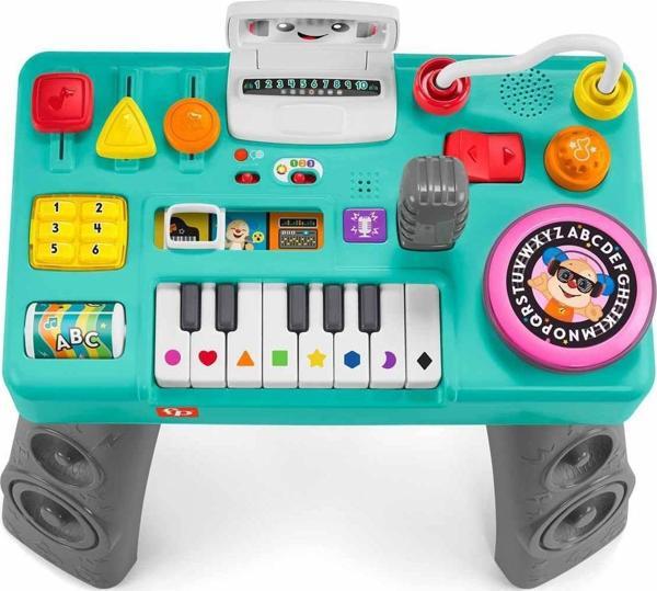 Fisher-Price Sesli ve Işıklı Eğlenceli DJ Aktivite Masası HRB61 - Image 1