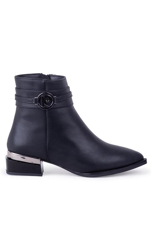 Pierre Cardin 54007 Kadın Kare Topuklu Fermuarlı Bot - Image 1
