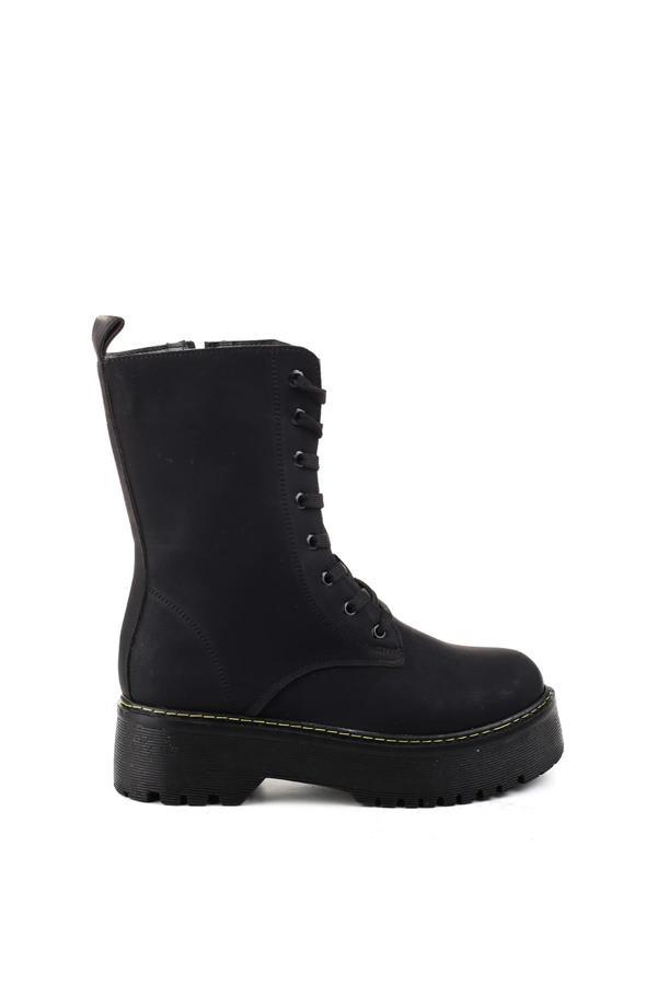 Walkenzo 4189 Poli Taban Günlük Kadın Fermuarlı Postal Bot - Image 1