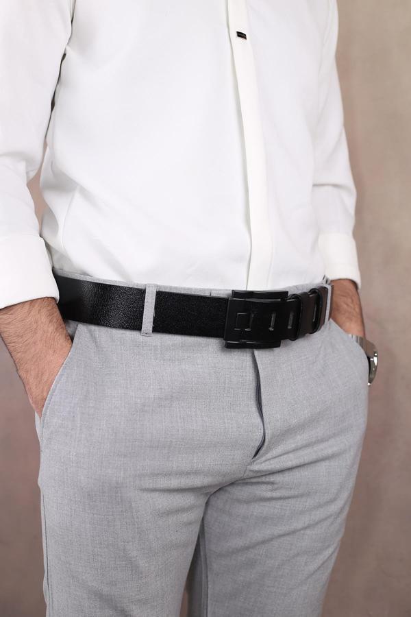 Walkenzo Smt-4411 Erkek Hakiki Deri Kot Kemeri - Image 1