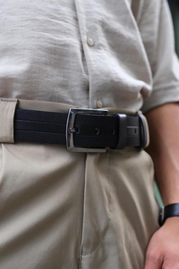 Walkenzo Smt-4408 Erkek Hakiki Deri Klasik Kot Kemeri - Image 1