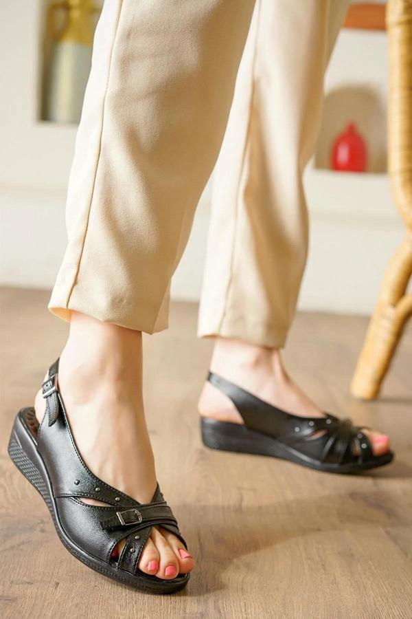 Walkenzo 4568 Kadın Ortopedik Günlük Sandalet - Image 1