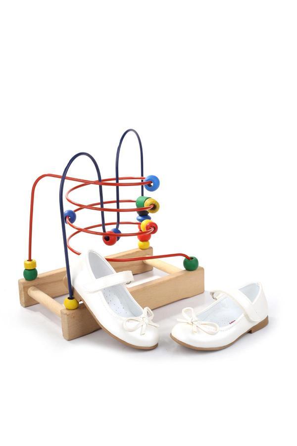 Walkenzo Ortaç-2079 Kız Bebek Balerin Rugan Babet Ayakkabı - Image 1