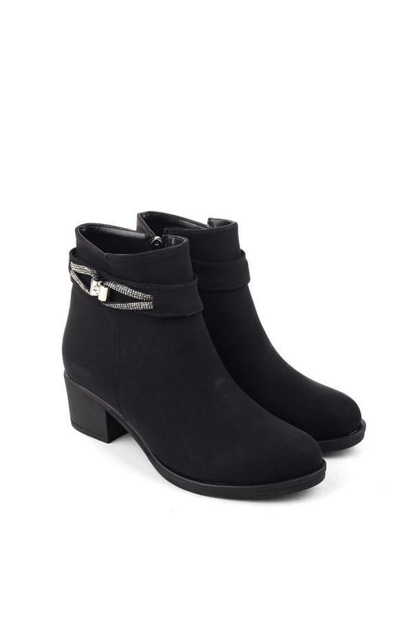 Walkenzo  5 Cm Topuklu Kaymaz Kauçuk Taban Günlük Kadın Bot - Image 1