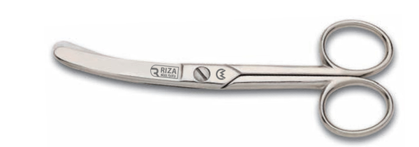 Rıza M-159 Eğri Manifatura Makası No: 5 inç / 12,70 cm - Nikel Kaplama - Image 1