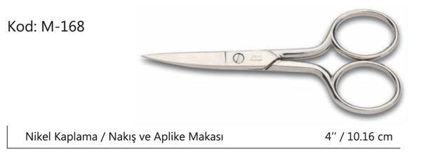 Rose Europe Kalın Nakış Makası Süper Kalite No:4 10,16 CM - Image 1